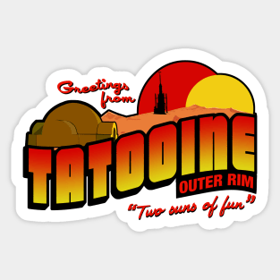 Greetings from Tatooine Sticker